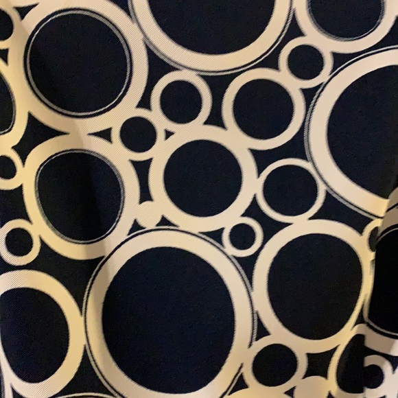 AGB Dress size 6 blue and cream - Picture 2 of 12